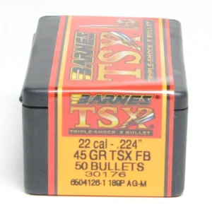 Barnes .224 / 22 45 Grain Triple-Shock X Flat Base Bullet (50 ct.)