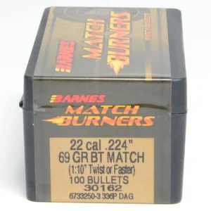 Barnes .224 / 22 69 Grain Boat Tail Bullet Match (100 ct.)