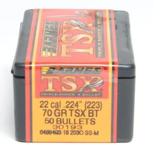 Barnes .224 / 22 70 Grain Triple-Shock X Boat Tail Bullet (50 ct.)